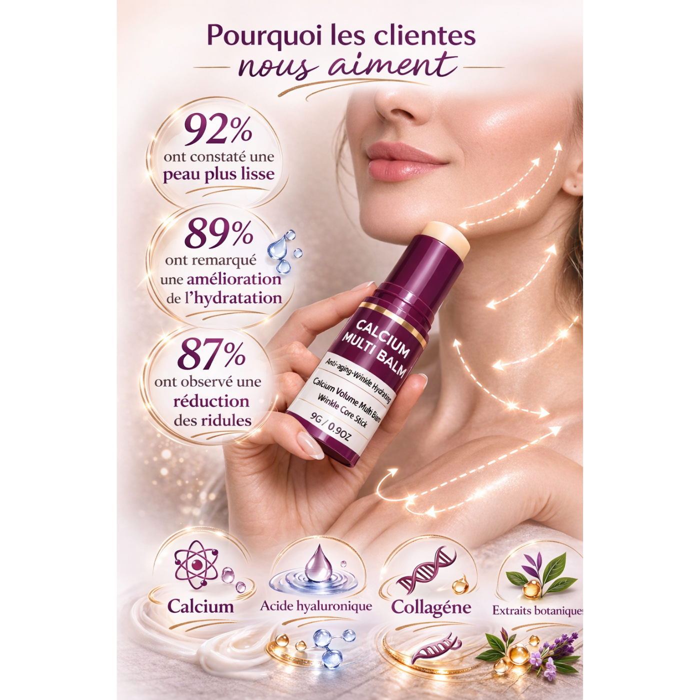 VitalSkin™ – Baume visage au collagène et au calcium