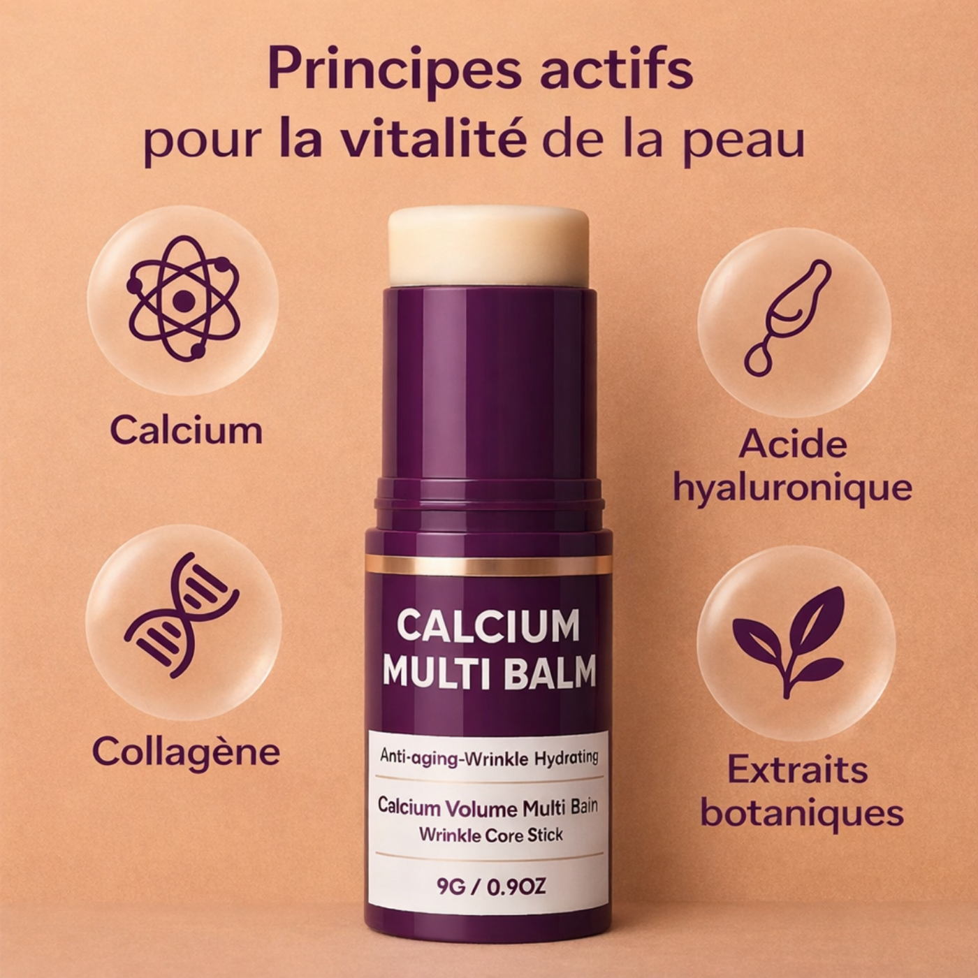VitalSkin™ – Baume visage au collagène et au calcium