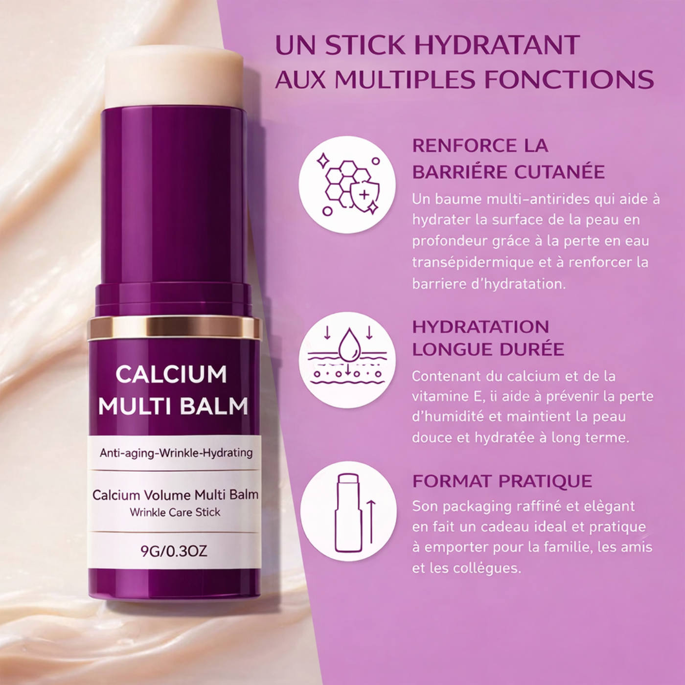VitalSkin™ – Baume visage au collagène et au calcium